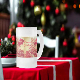 Beribbat Helgdag ljus Frostat Ölglas