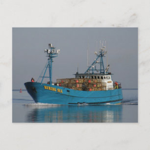 Bering Sea, Crab Boat in Dutch Harbour, AK Vykort