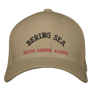 Bering Sea Dutch Harbour, Alaska Broderad Keps