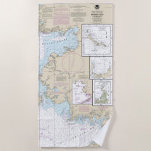 Bering Sea Östra Part Alaska Nautical Chart