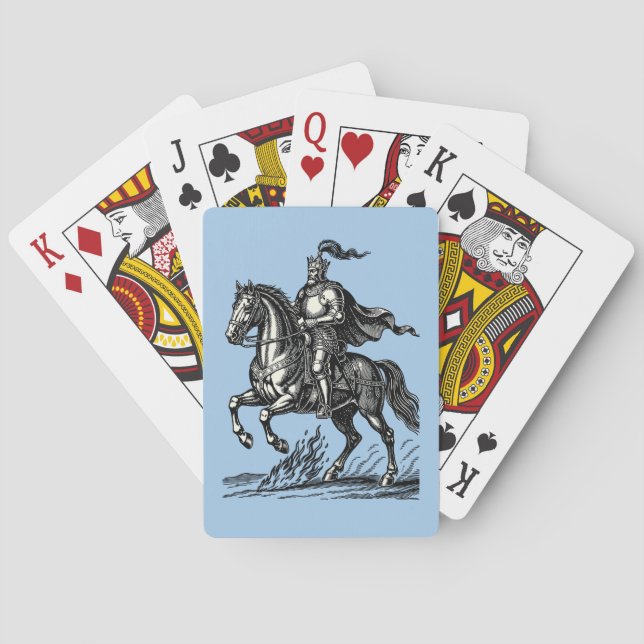 Beriths kungliga ridtåg casinokort (Baksidan)