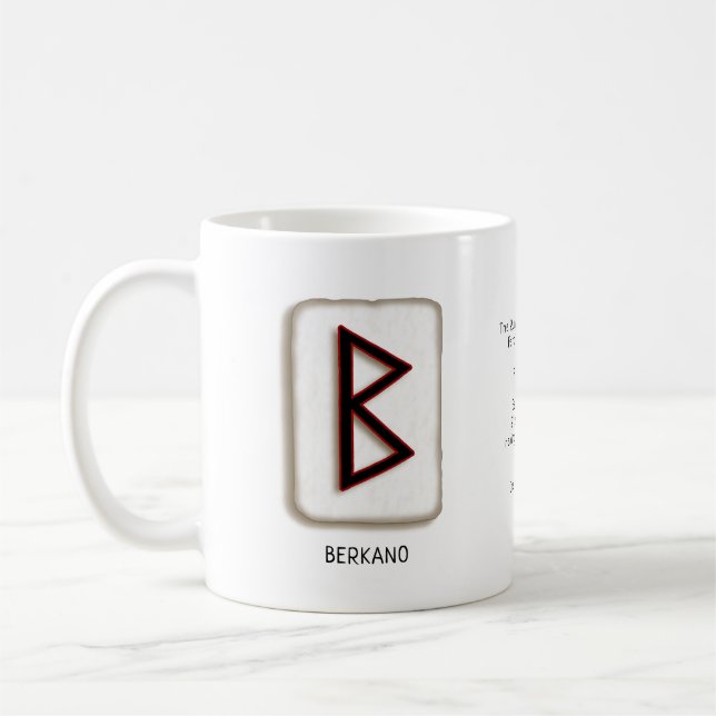 Berkano RuneStone Mugg (Vänster)