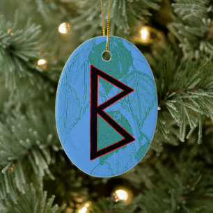 Berkano Viking Rune Yule Ornament - Mor Earth!