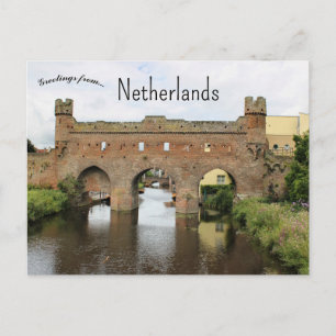 Berkel Gate Zutphen Nederländerna Vykort