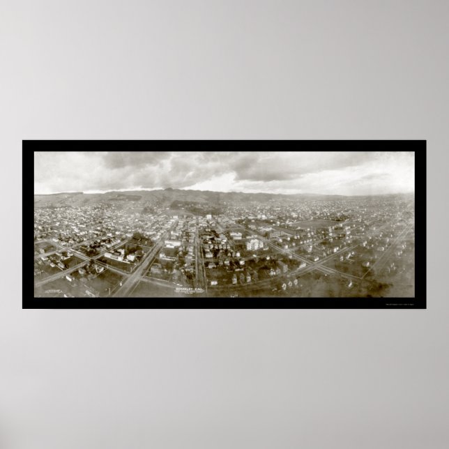 Berkeley Airship Photo 1908 Poster (Framsidan)