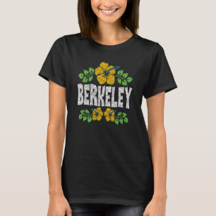 Berkeley Blommor Distressed Färgtryck T Shirt