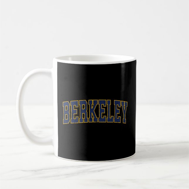 Berkeley California Ca Athletic Sports Kaffemugg (Vänster)