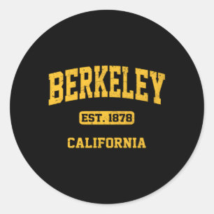 Berkeley California Ca State Athletic Stil Runt Klistermärke
