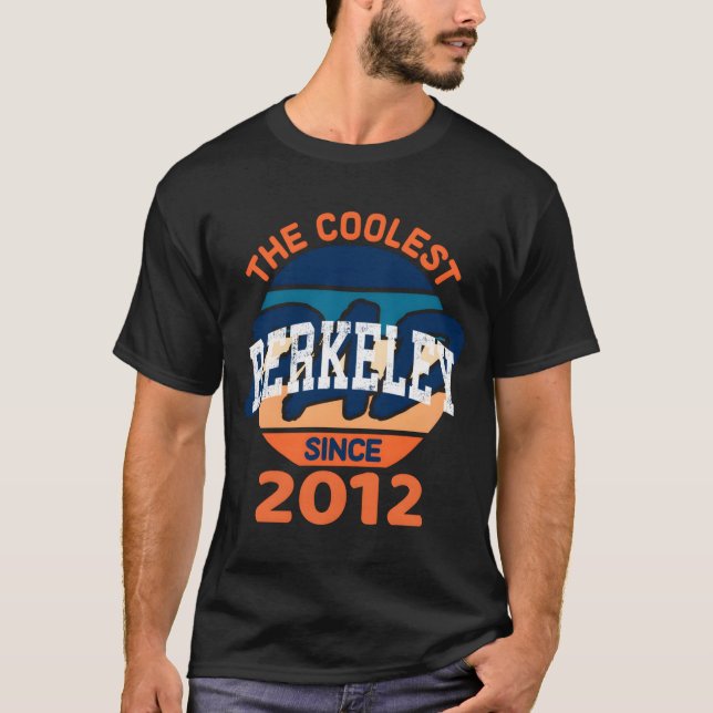 Berkeley California Ca Varsity Sports Text T Shirt (Framsida)