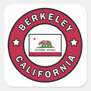 Berkeley California Fyrkantigt Klistermärke