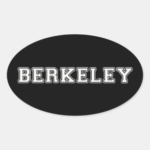 Berkeley California Ovalt Klistermärke