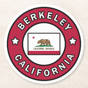 Berkeley California Underlägg Papper Rund