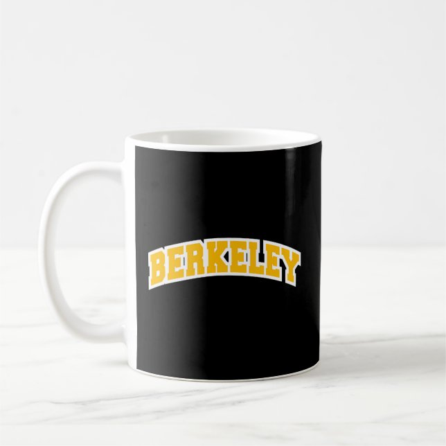 Berkeley California Varsity Stil Kaffemugg (Vänster)
