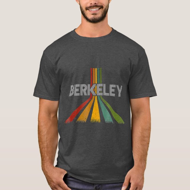 Berkeley California Vintage Retro T Shirt (Framsida)