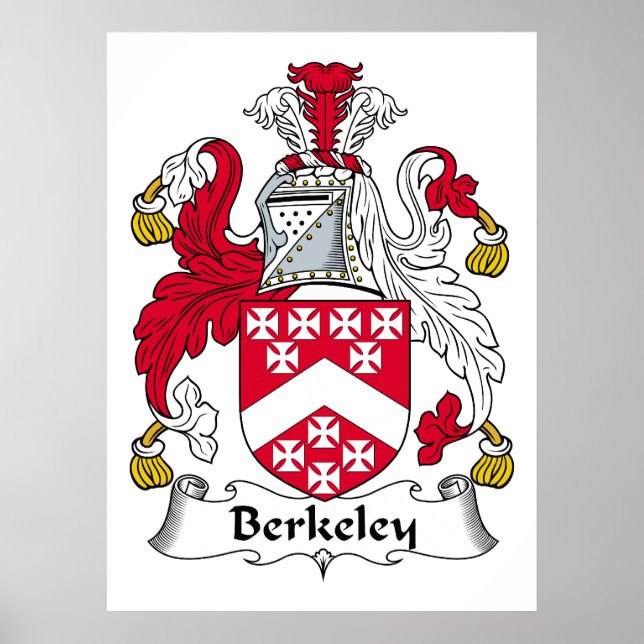 Berkeley Family Crest Poster (Framsidan)