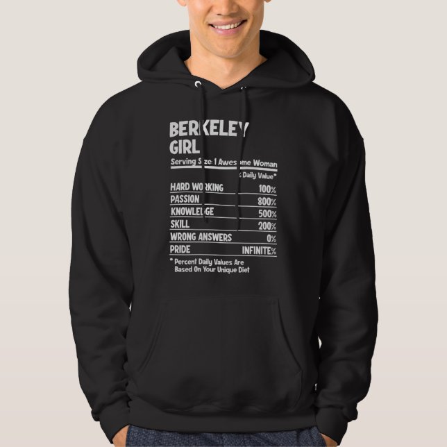 Berkeley-flicka Hoodie (Framsida)