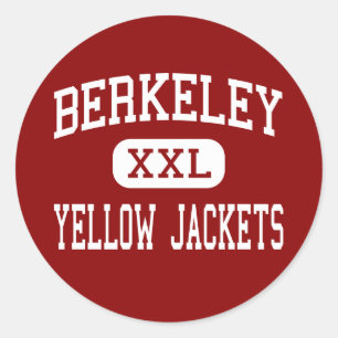 Berkeley - Gult Jacka - High - Berkeley Runt Klistermärke