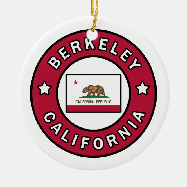 Berkeley Kalifornien Julgransprydnad Keramik (Framsidan)