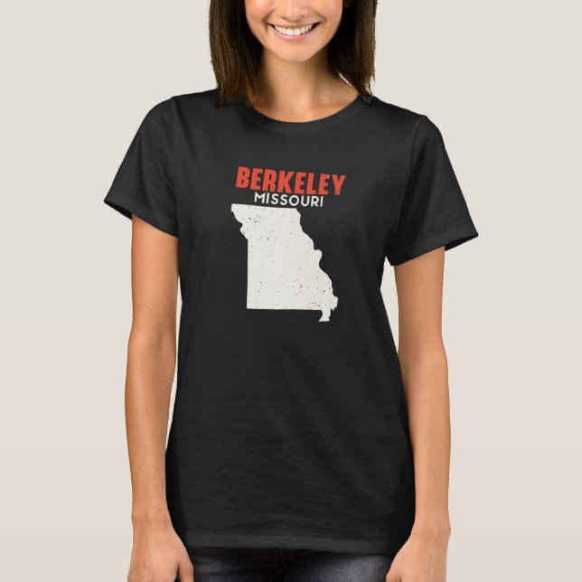 Berkeley Missouri USA State America Travel Missour T Shirt (Framsida)