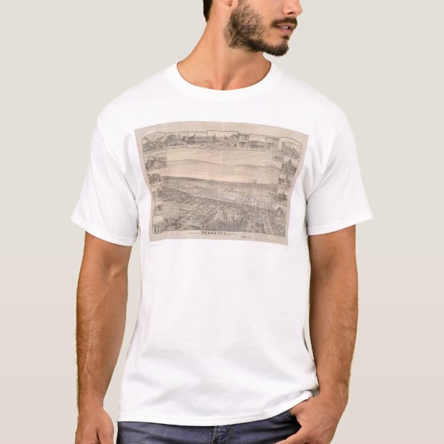 Berkeley panorama- karta 1891 (0099A) - Unrest. Tee (Framsida)
