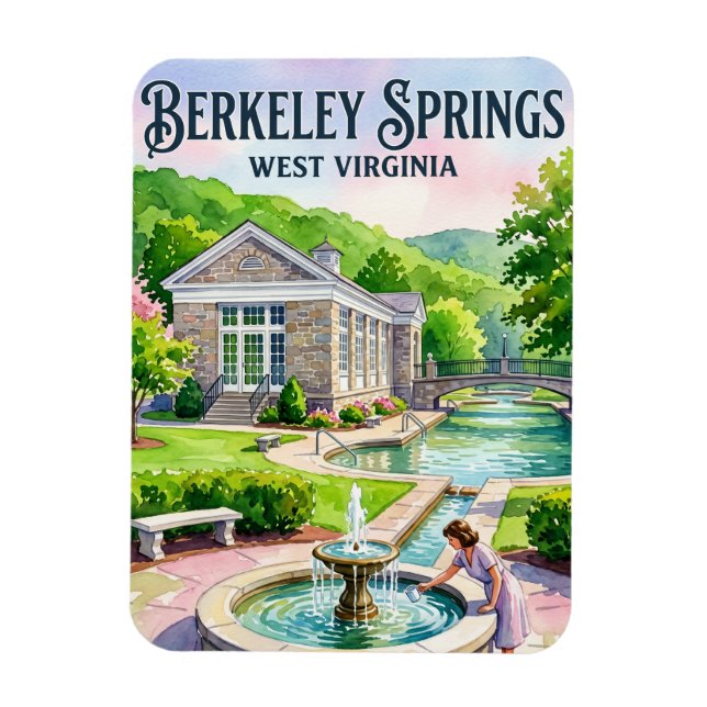 Berkeley Springs State Park USA Magnet (Vertikal)