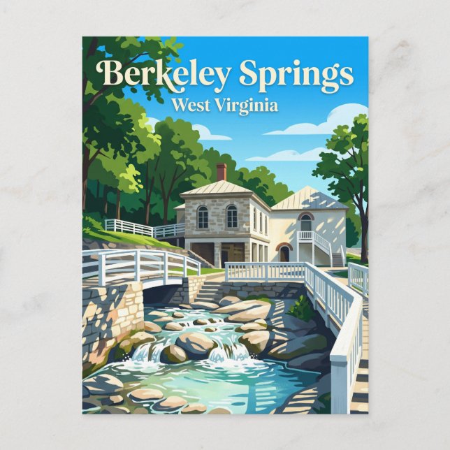 Berkeley Springs State Park USA Vykort (Framsida)