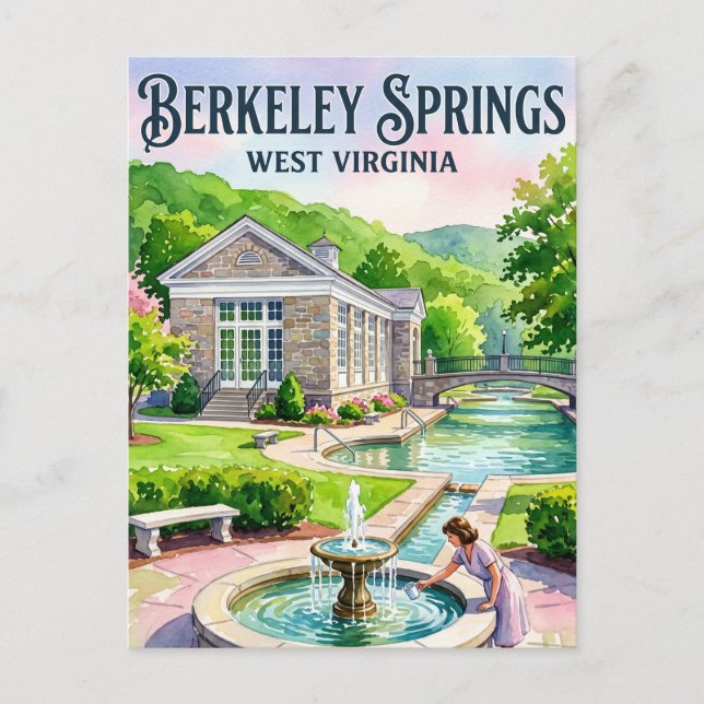 Berkeley Springs State Park USA Vykort (Framsida)