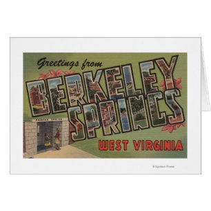 Berkeley Springs West Virginia Hälsningskort