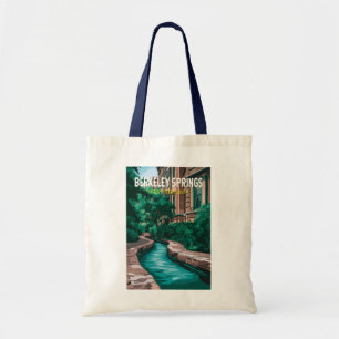 Berkeley Springs West Virginia Illustration Resa Tygkasse