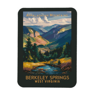 Berkeley Vår Illustration Travel Art Vintage Magnet