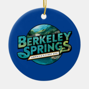 Berkeley Vår Illustration Travel Logotyp Julgransprydnad Keramik