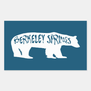 Berkeley Vår Väster Virginia Bear Rektangulärt Klistermärke