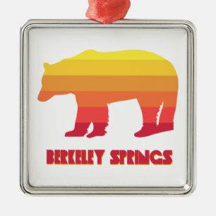 Berkeley Vår Väster Virginia Rainbow Bear Julgransprydnad Metall