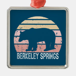Berkeley Vår Väster Virginia Retro Bear Julgransprydnad Metall