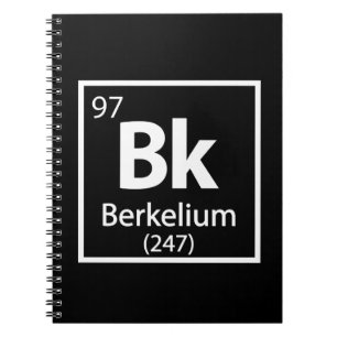 Berkelium - Berkeley Science Periodic Bord Anteckningsbok