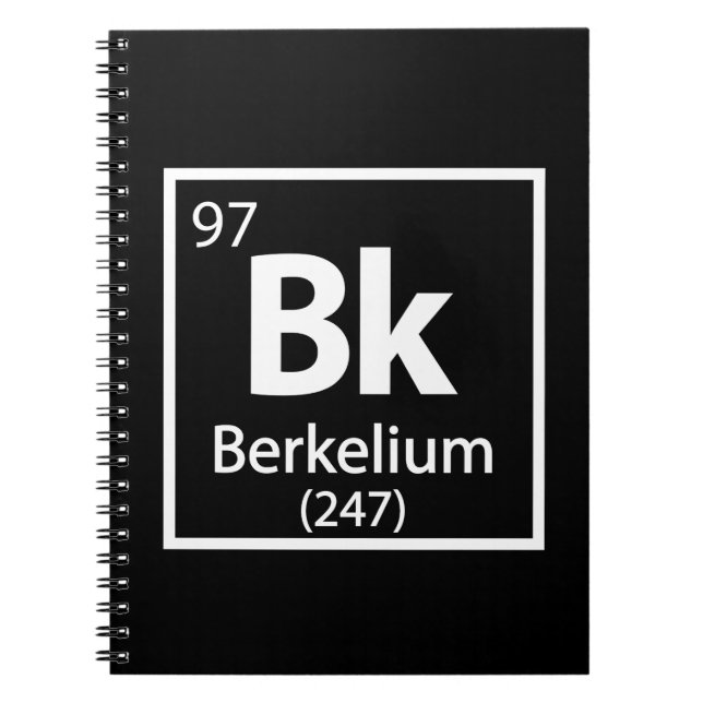 Berkelium - Berkeley Science Periodic Bord Anteckningsbok (Framsidan)