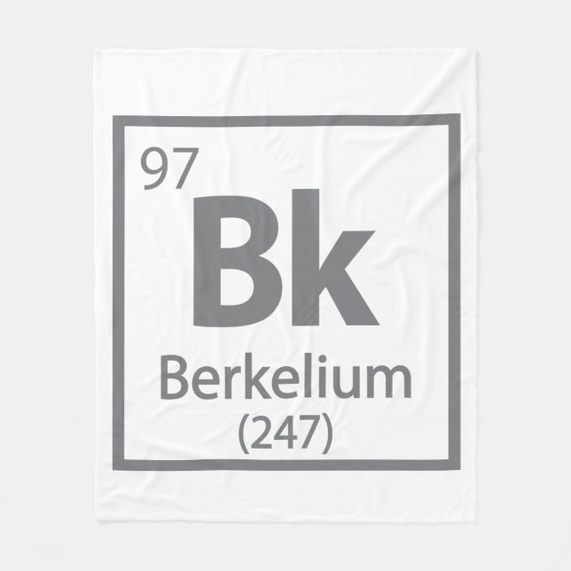 Berkelium - Berkeley Science Periodic Bord Fleecefilt (Framsidan)