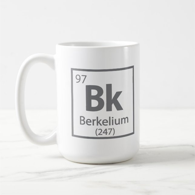 Berkelium - Berkeley Science Periodic Bord Kaffemugg (Vänster)
