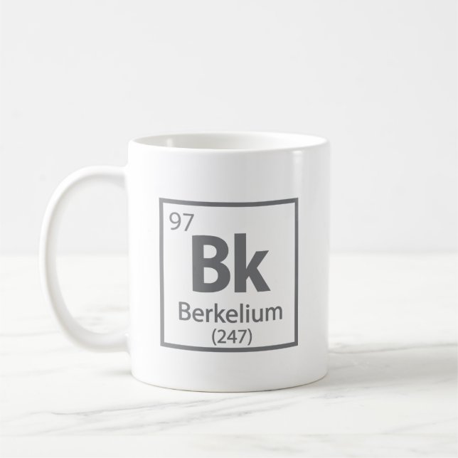Berkelium - Berkeley Science Periodic Bord Kaffemugg (Vänster)