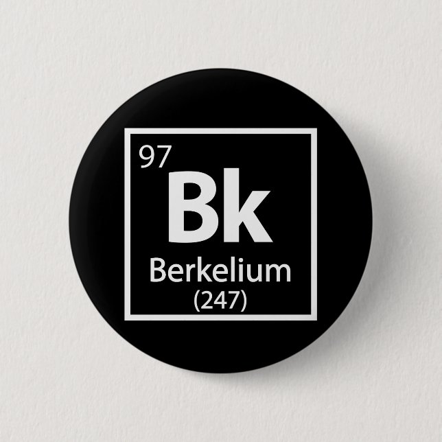 Berkelium - Berkeley Science Periodic Bord Knapp (Framsida)