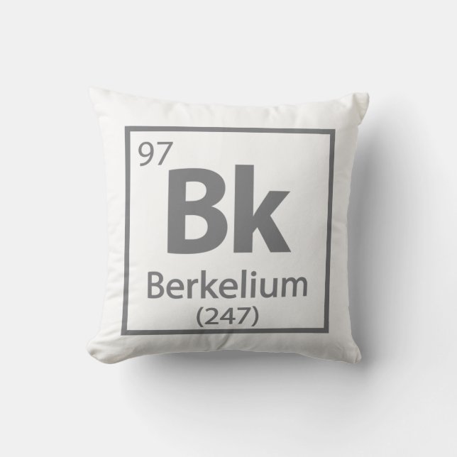 Berkelium - Berkeley Science Periodic Bord Kudde (Framsida)