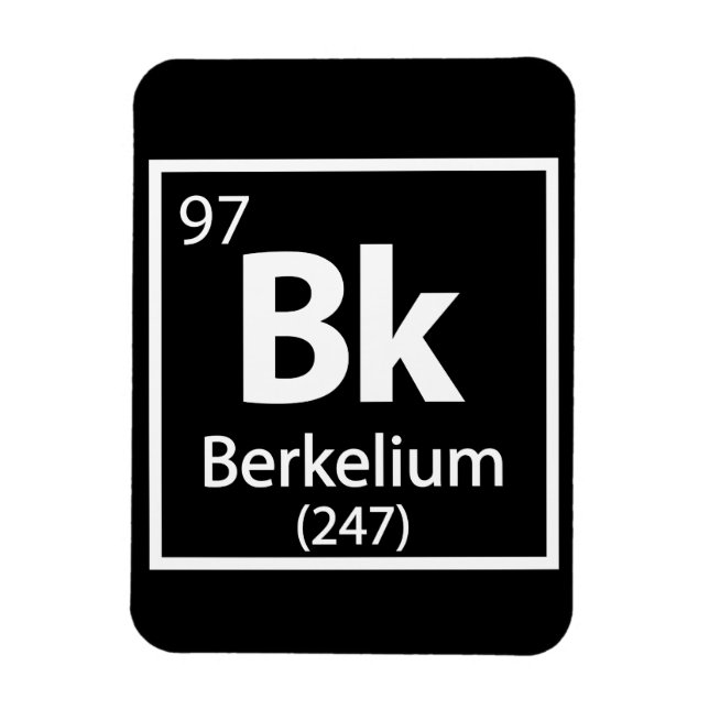 Berkelium - Berkeley Science Periodic Bord Magnet (Vertikal)