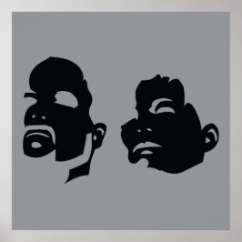 BerkhouseSnyder Heads Up Logotyp Affisch