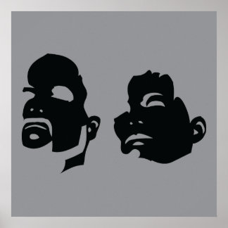 BerkhouseSnyder Heads Up Logotyp Affisch