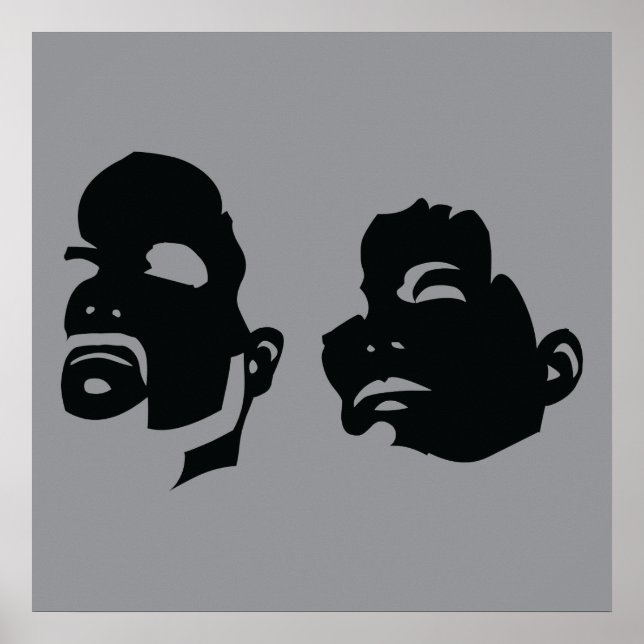 BerkhouseSnyder Heads Up Logotyp Affisch (Framsidan)