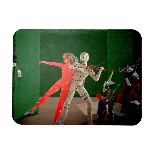 Berkley Hotel Murals - 2 Magnet (Horisontell)