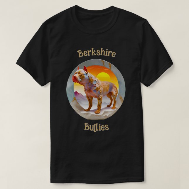 Berkshire Bullies Pit Bull 12a T-Shirt (Design framsida)