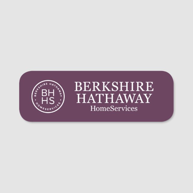 Berkshire Hathaway Namn bricka Namnbricka (Framsida)