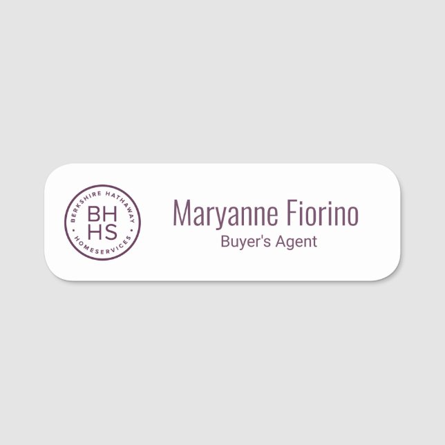 Berkshire Hathaway Namn bricka Namnbricka (Framsida)