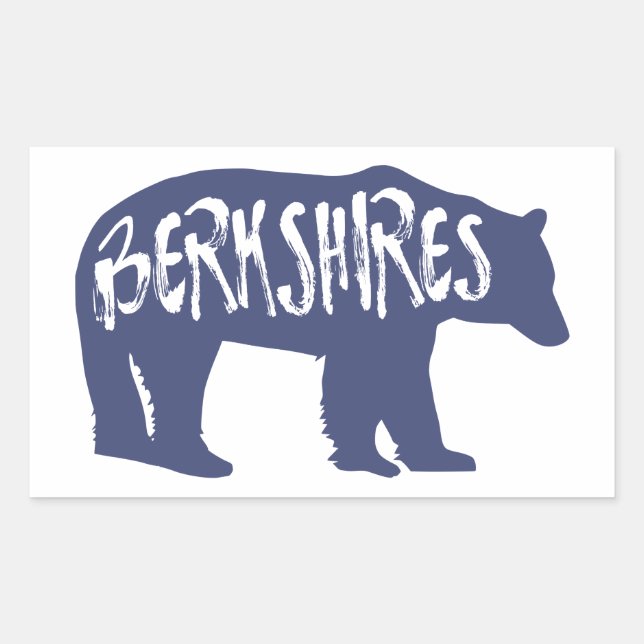 Berkshires Bear Rektangulärt Klistermärke (Framsida)